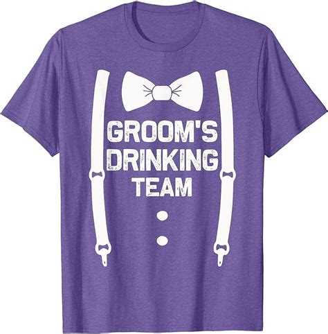 Groom S Drinking Team Bachelor Party Squad Wedding T Shirt