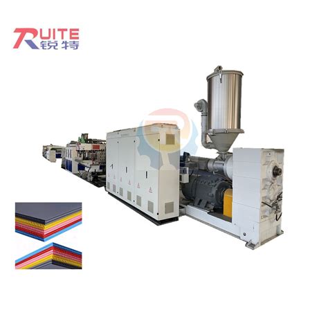 PC PP PE Hollow Grid Board Extrusion Machine China PP Hollow Sheet