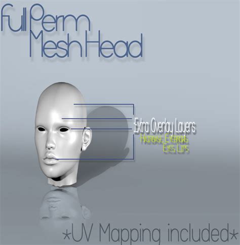 Second Life Marketplace Full Perm Mesh Head