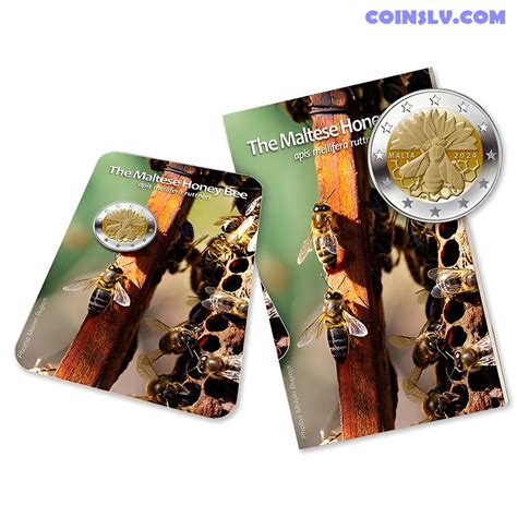 2 Euro Malta 2024 The Maltese Honey Bee BU Coincard