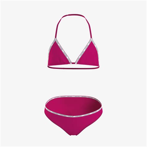 Calvin Klein Triangle Çocuk Pembe Bikini Takımı ÇOCUK Mayo Mayoşort SuperStep