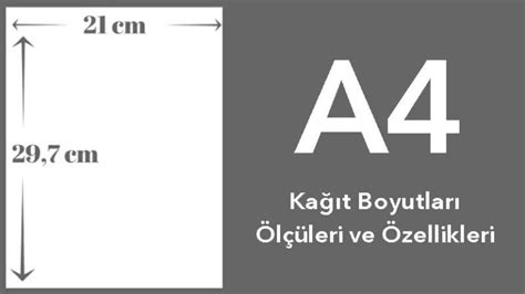 A Ka T Boyutlar L Leri Ve Zellikleri Murat Kotaman