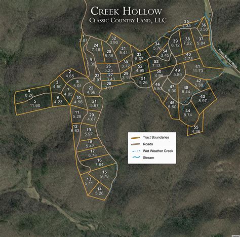 Creek Hollow Tract Classic Country Land