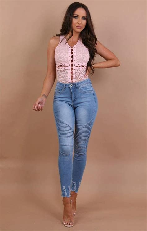 Women S Nude Cross Lace Up Bodysuit Lorena Nude S M Bodysuit Fashion Pretty