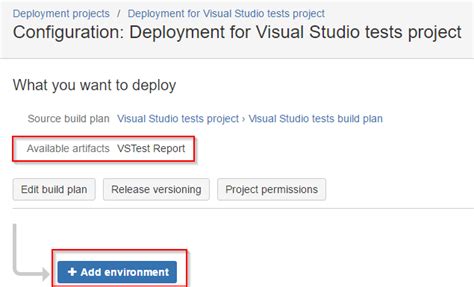 Adding Deployment Project In Bamboo