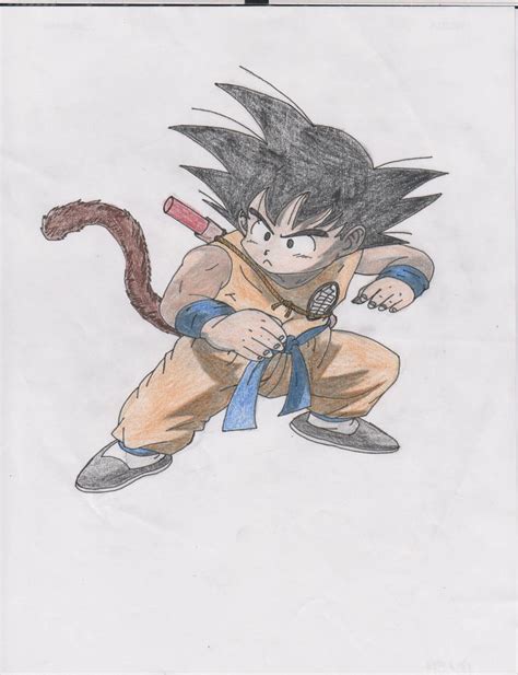 Dragonball Goku Coloured By Aznboiz11 On Deviantart