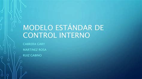 Modelo Estándar de Control Interno pptx