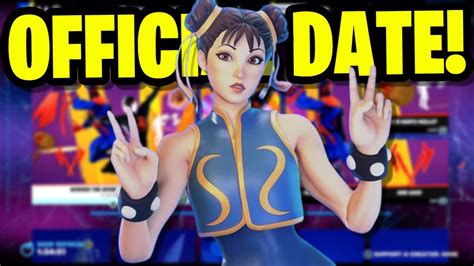 Chun Li Skin Return Release Date Fortnite Item Shop Youtube