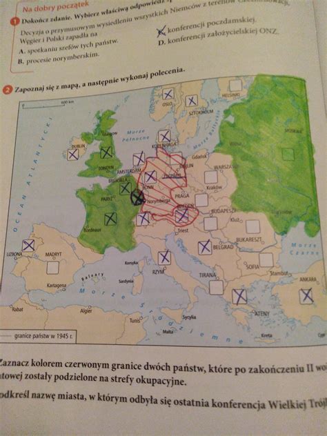 Zapoznaj Sie Z Mapa A Nastepnie Wykonaj Polecenia A Zaznacz Kolorem