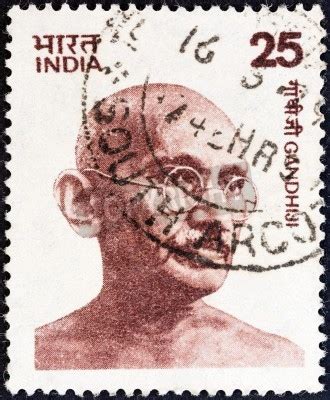 India Circa A Stamp Printed In India Shows Mahatma Gandhi Wall