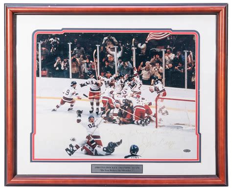 Lot Detail HOCKEY 1980 USA Hockey Olympic Team Photograph Inscribed