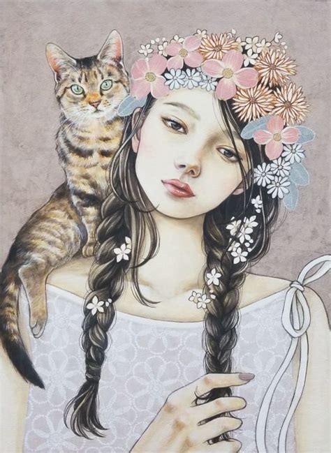 Pin By Guido Essers On Person With Cat Cat Art Illustration Cat