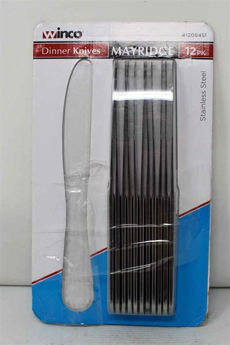 Winco Mayridge Dinner Knives Stainless Steel Pack See Description