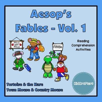 Aesops Fables Reading Comprehension Activities Volume 1 By