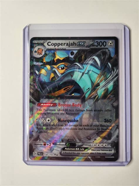 Pokemon Copperajah Ex Paldea Evolved Double Rare Holo Mint