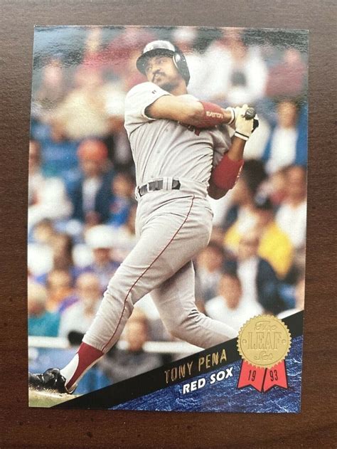 Tony Pena Boston Red Sox Leaf Baseball Card Ebay Baseball