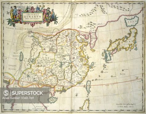 Map Of China Le Grand Atlas Joan Blaeu Dutch The