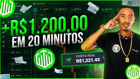 Quotex Lucrei Mil Reais E Mostrei Tudo Estrat Gia Braba Youtube