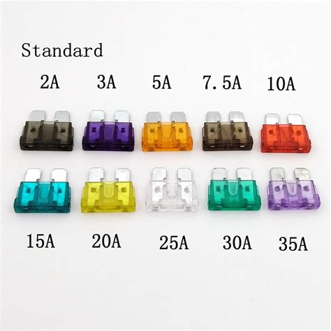 Fuses Car Mini Micro Standard Car Fuse 2a 3a 5a 75a 10a 15a 20a 25a