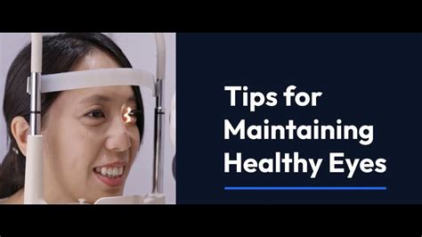 Tips For Maintaining Healthy Eyes Youtube