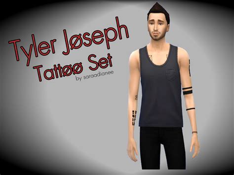 The Sims Resource Tyler Joseph Tattoo Set