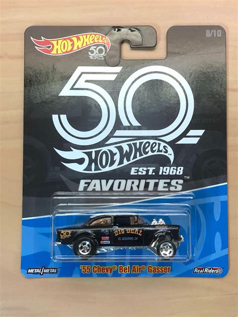 Hot Wheels Custom Trump 55 Chevy Bel Air Gasser Real Riders Diecast And Toy Vehicles Toys