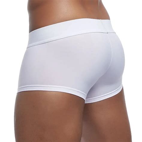 Boxer Ultra Fin En Soie Glac E Pour Hommes Sous V Tements Sexy Couleur