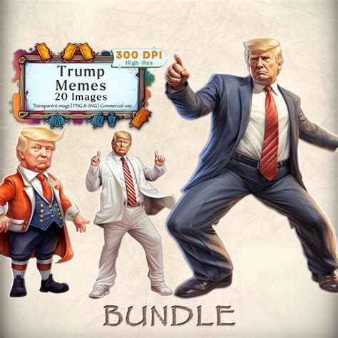 Donald Trump Meme Clipart Bundle: PNG & SVG Political Meme Clipart ...