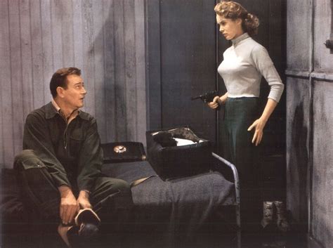 Janet Leigh And John Wayne Jet Pilot 1957 John Wayne John Wayne