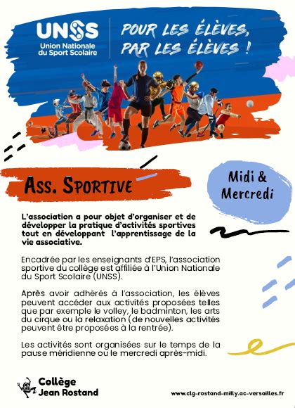 Assoc Sportive Collège Jean Rostand MILLY LA FORÊT