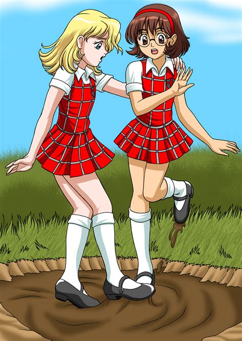 Schoolgirls In Quicksand 1 By Usikujumba On Deviantart