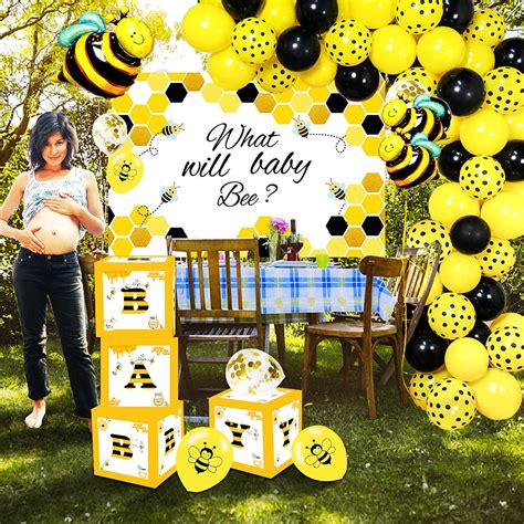 FVABO What Will It Bee Gender Reveal Party Supplies Bumble Bee Baby