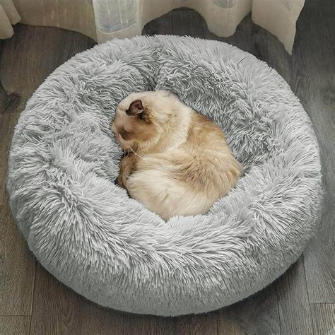 Coussin Pour Chats Ou Petits Chiens Panier Canap Lit Rond En Peluche