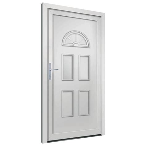 Porte d entrée blanc 98x198 cm PVC SALUTUYA DP1224 Cdiscount