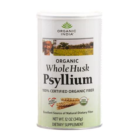 Organic India Organic Psyllium Whole Husk 100g Case Pack Of 24 Spicebox Organics