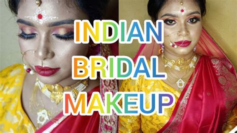 Indian Bridal Make Up Tutorial Bridal Makeup Step By Step Makeup