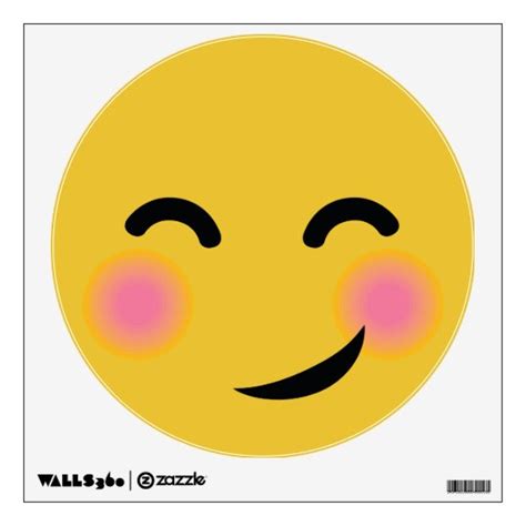 You Got Me Blushing Emoji Wall Decal