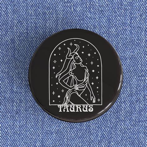 Taurus Woman Badge Magnet Nowstalgia