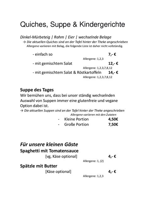 Speisekarte Eugens Bio Restaurant Und Catering In Konstanz