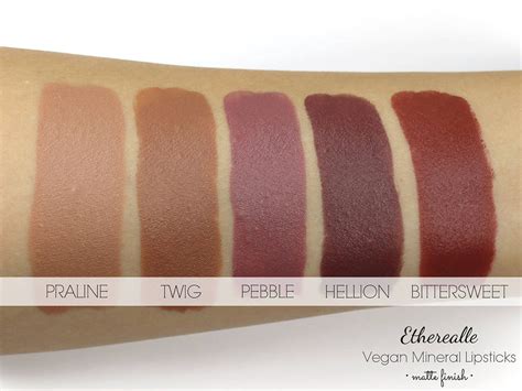 Matte Nude Lipstick Praline Light Brown Mineral Lipstick With