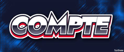 compte effet de texte  design de logos mot