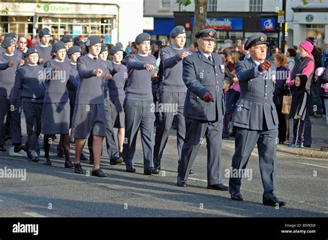 Royal Air Force Cadets Marching Stock Photo Alamy