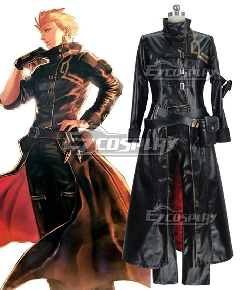 Fate Grand Order Gilgamesh Cosplay Costume Artificial Leather