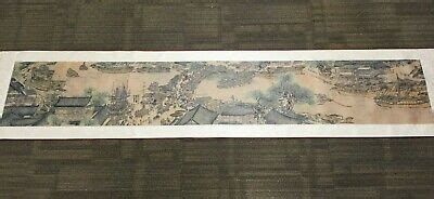 Along the River During the Qingming Festival - Silk Scroll Art -Limited Edition | eBay