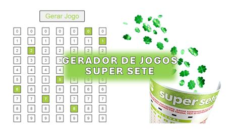 Gerador De Jogos Super Sete Sorte Premium