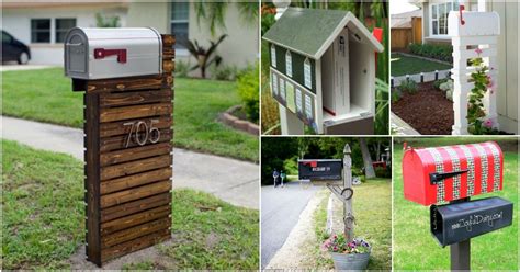 15 Amazingly Easy Diy Mailboxes That Will Improve Your Curb Appeal Diy Mailbox Curb Appeal