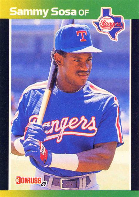 sammy sosa rookie card 10