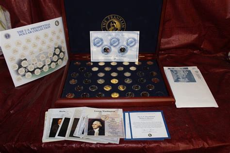 FRANKLIN MINT 24K GOLD CLAD COMPLETE PRESIDENTIAL COIN COLLECTION - 39 ...