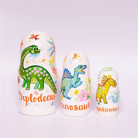 Dinosaur Nesting Dolls Toddler Room Decor Baby Boy Birthday - Etsy