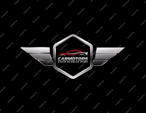 Premium Vector Realistic Metallic Car Logo